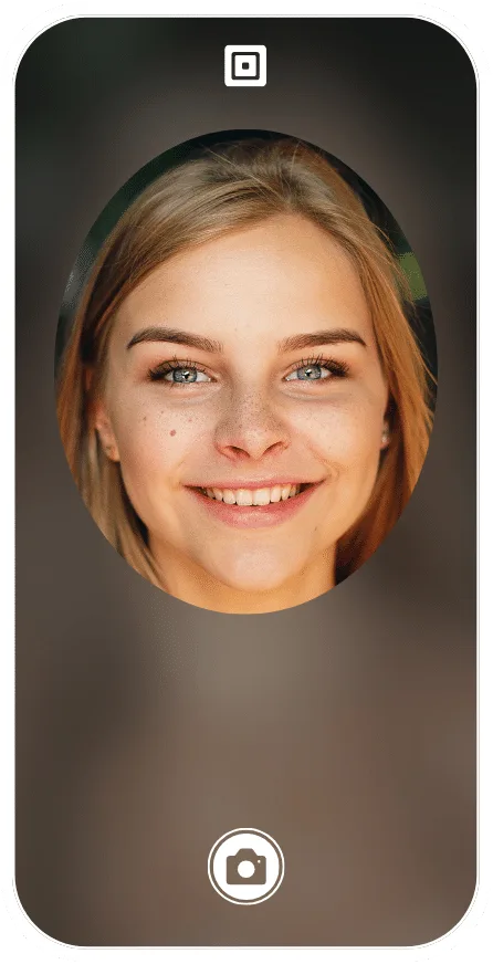 Facial Age Estimation with a Selfie Check through mobile capture. Facial Recognition Software