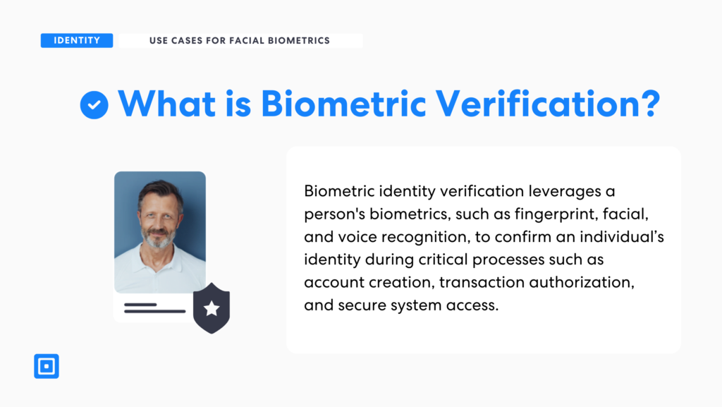 biometric identity verification, identity verification with biometric check